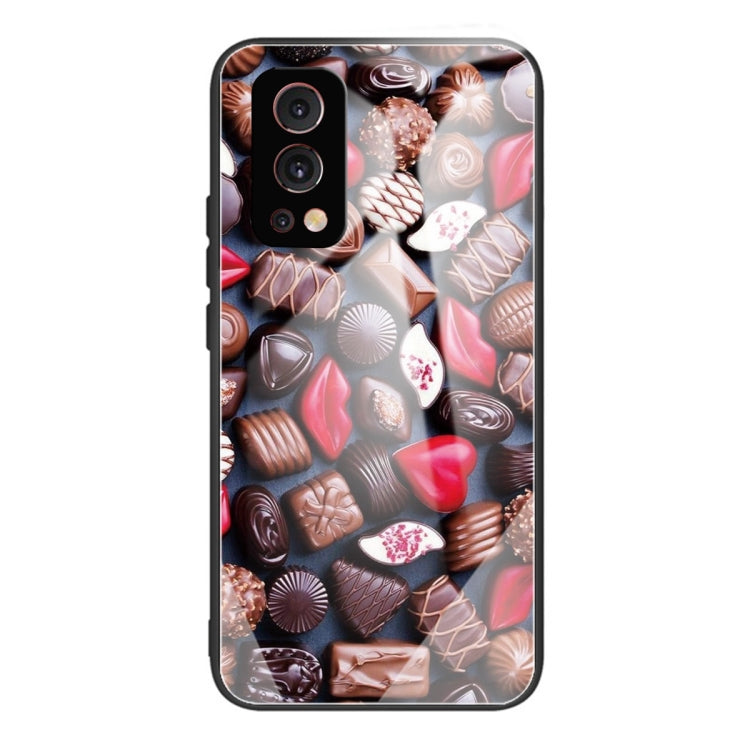 Colorful Painted Glass Shockproof Protective Case For OnePlus Nord 2 5G