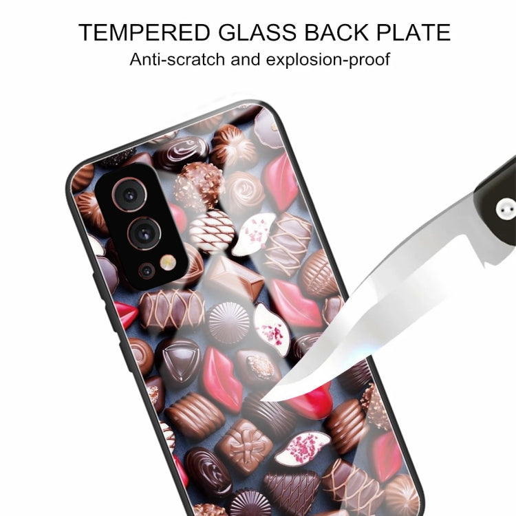 Colorful Painted Glass Shockproof Protective Case For OnePlus Nord 2 5G