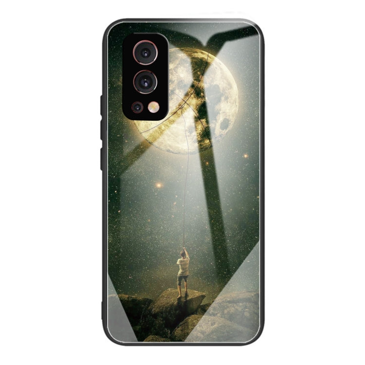 Colorful Painted Glass Shockproof Protective Case For OnePlus Nord 2 5G