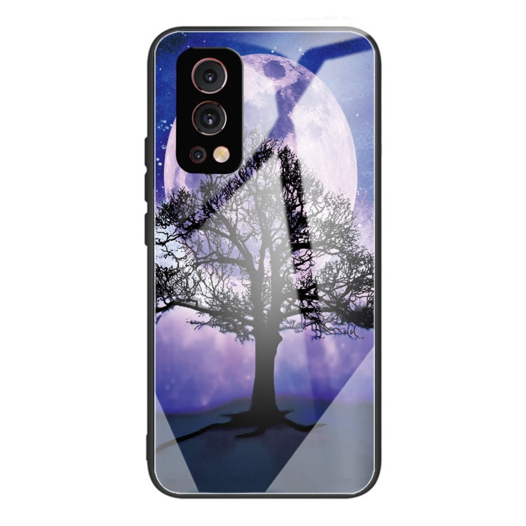 Colorful Painted Glass Shockproof Protective Case For OnePlus Nord 2 5G