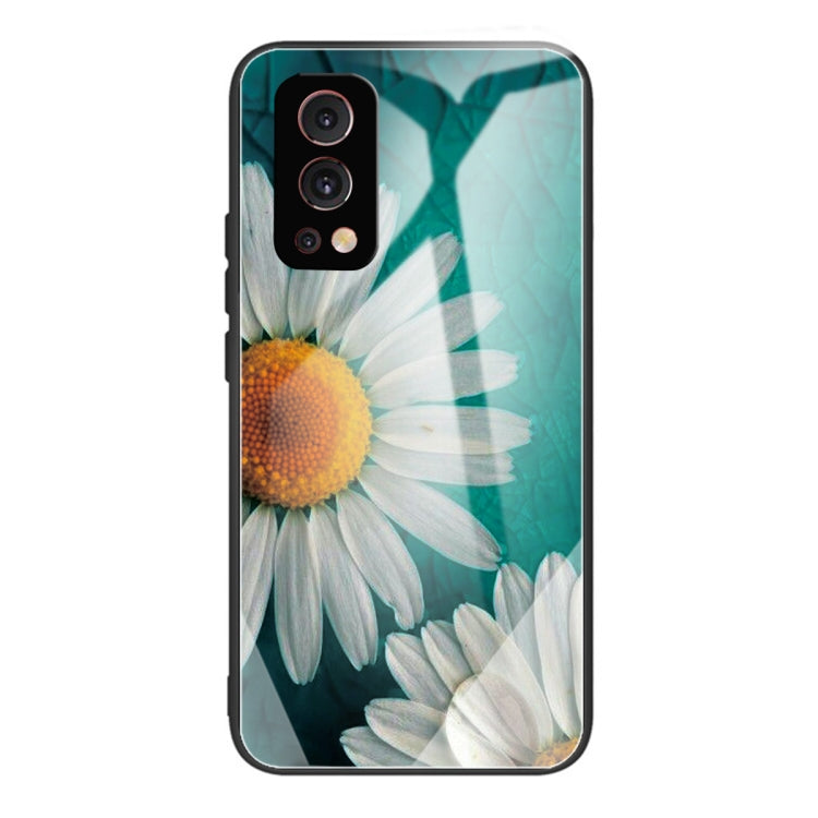 Colorful Painted Glass Shockproof Protective Case For OnePlus Nord 2 5G