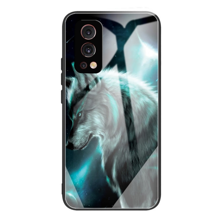 Colorful Painted Glass Shockproof Protective Case For OnePlus Nord 2 5G