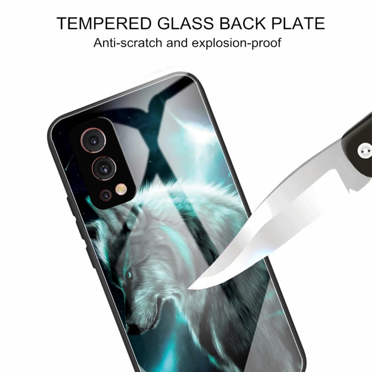 Colorful Painted Glass Shockproof Protective Case For OnePlus Nord 2 5G