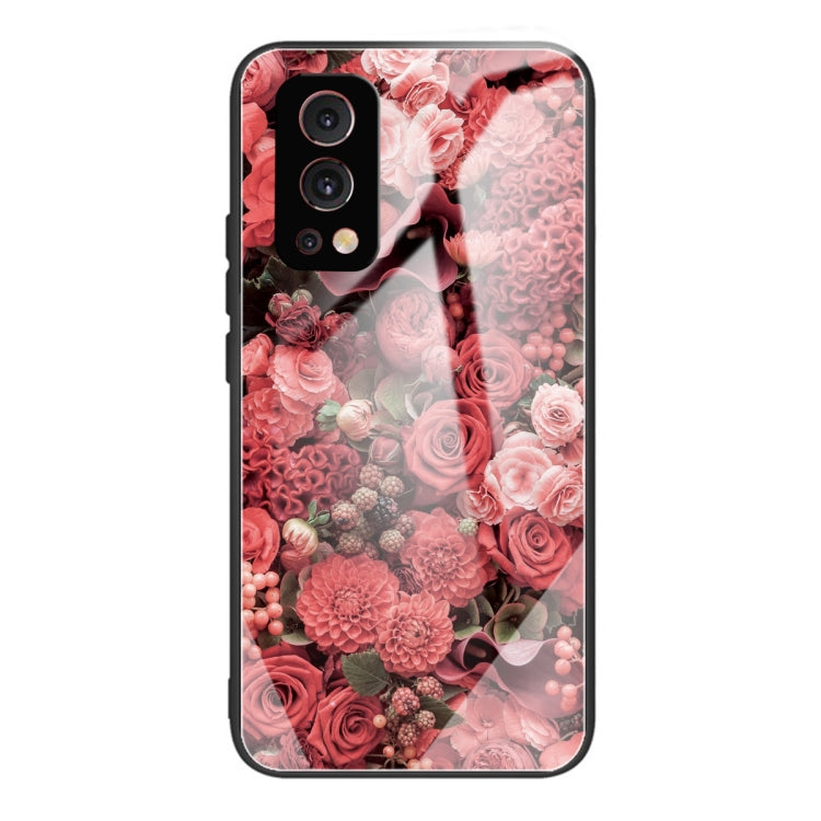 Colorful Painted Glass Shockproof Protective Case For OnePlus Nord 2 5G