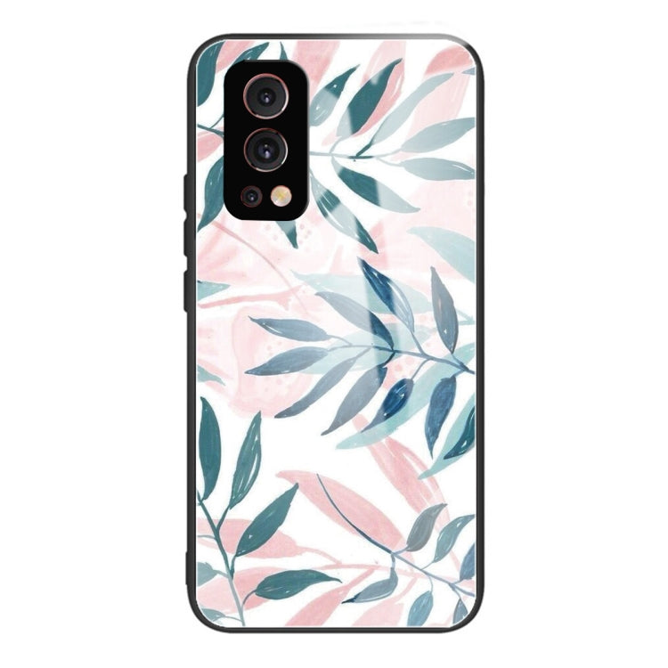 Colorful Painted Glass Shockproof Protective Case For OnePlus Nord 2 5G