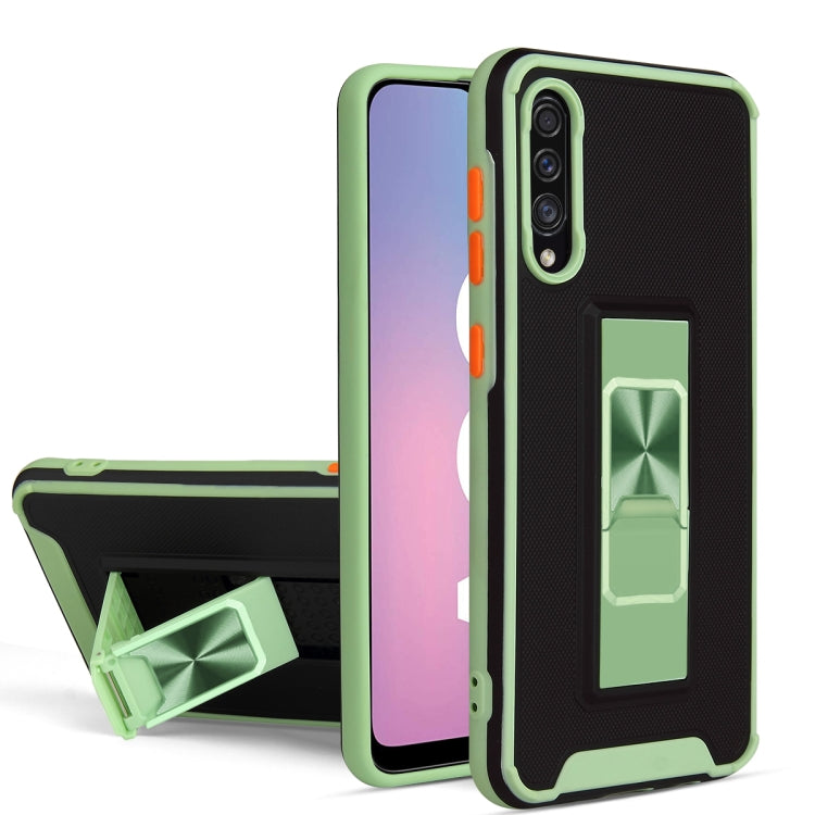 For Samsung Galaxy A50 / A30s / A50s Dual-color Skin Feel TPU + PC Magnetic Shockproof Case with Invisible Holder