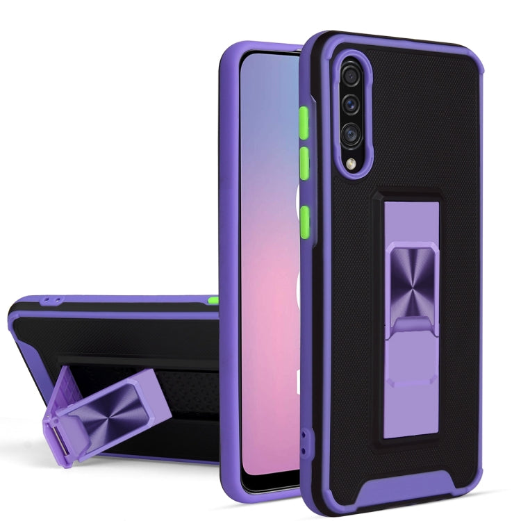 For Samsung Galaxy A50 / A30s / A50s Dual-color Skin Feel TPU + PC Magnetic Shockproof Case with Invisible Holder