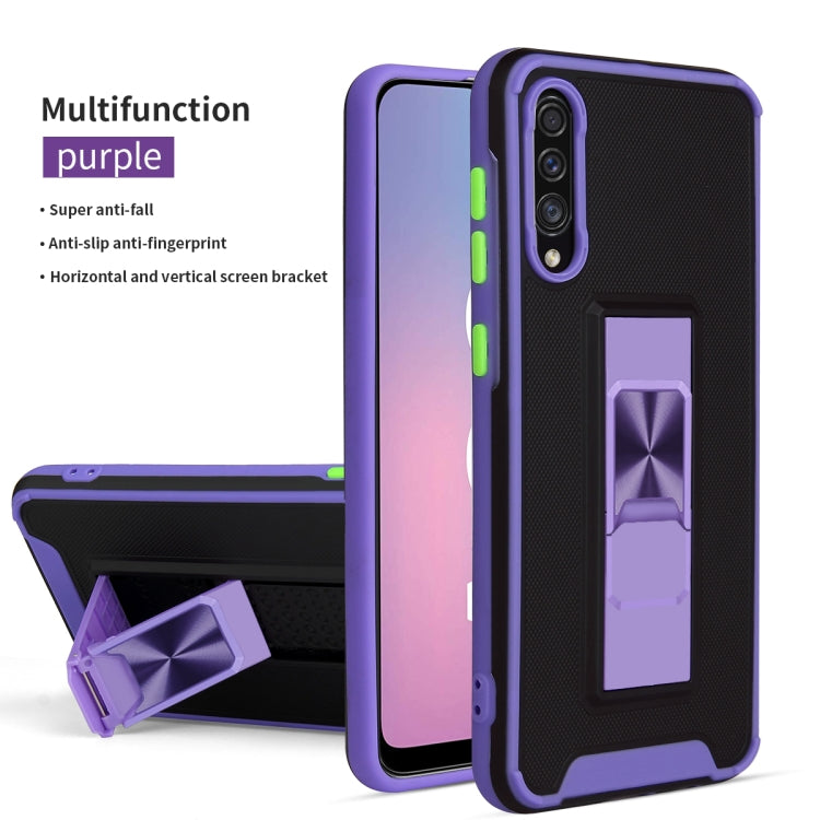 For Samsung Galaxy A50 / A30s / A50s Dual-color Skin Feel TPU + PC Magnetic Shockproof Case with Invisible Holder