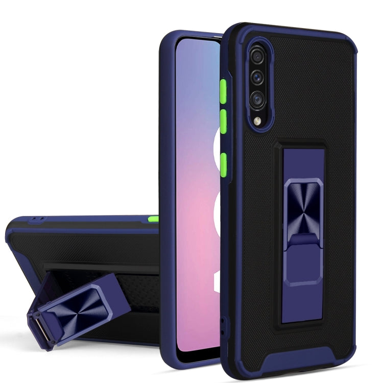 For Samsung Galaxy A50 / A30s / A50s Dual-color Skin Feel TPU + PC Magnetic Shockproof Case with Invisible Holder