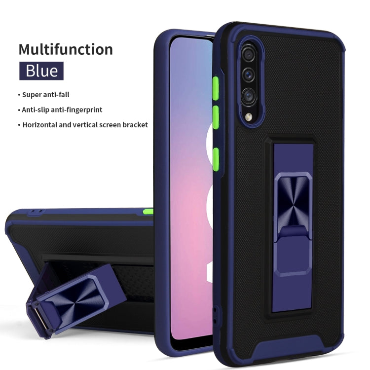 For Samsung Galaxy A50 / A30s / A50s Dual-color Skin Feel TPU + PC Magnetic Shockproof Case with Invisible Holder