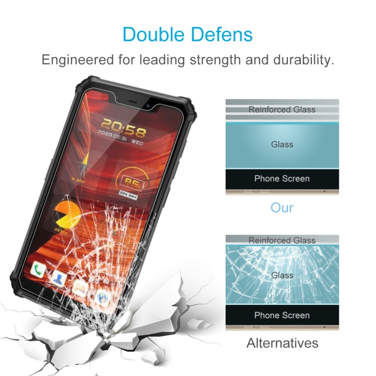 For Oukitel Bison 2021 F150 50 PCS 0.26mm 9H 2.5D Tempered Glass Film