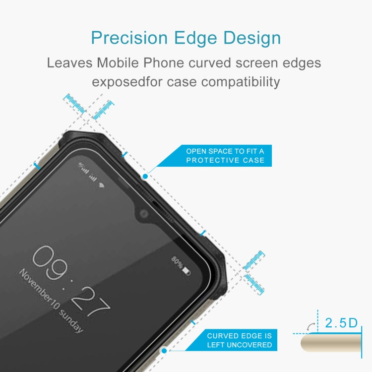 For Oukitel WP13 / WP13 5G 50 PCS 0.26mm 9H 2.5D Tempered Glass Film