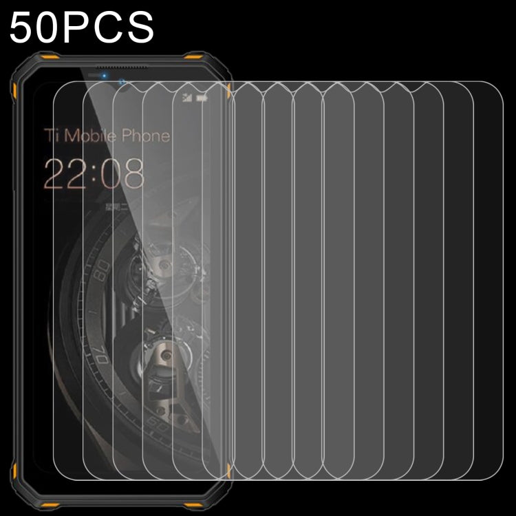 For Oukitel WP15 50 PCS 0.26mm 9H 2.5D Tempered Glass Film