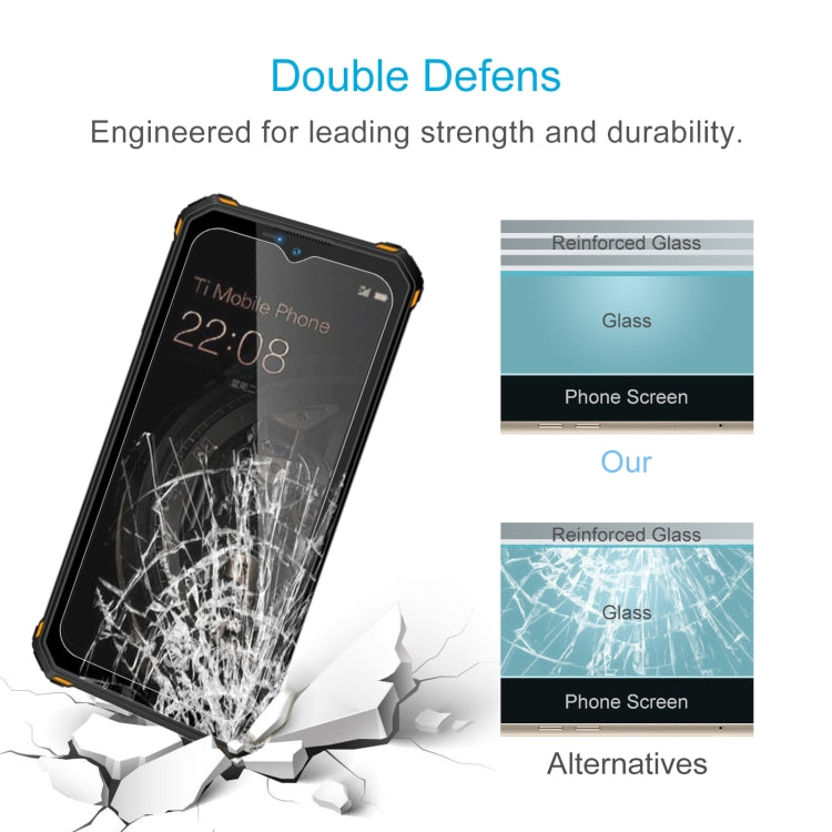 For Oukitel WP15 50 PCS 0.26mm 9H 2.5D Tempered Glass Film