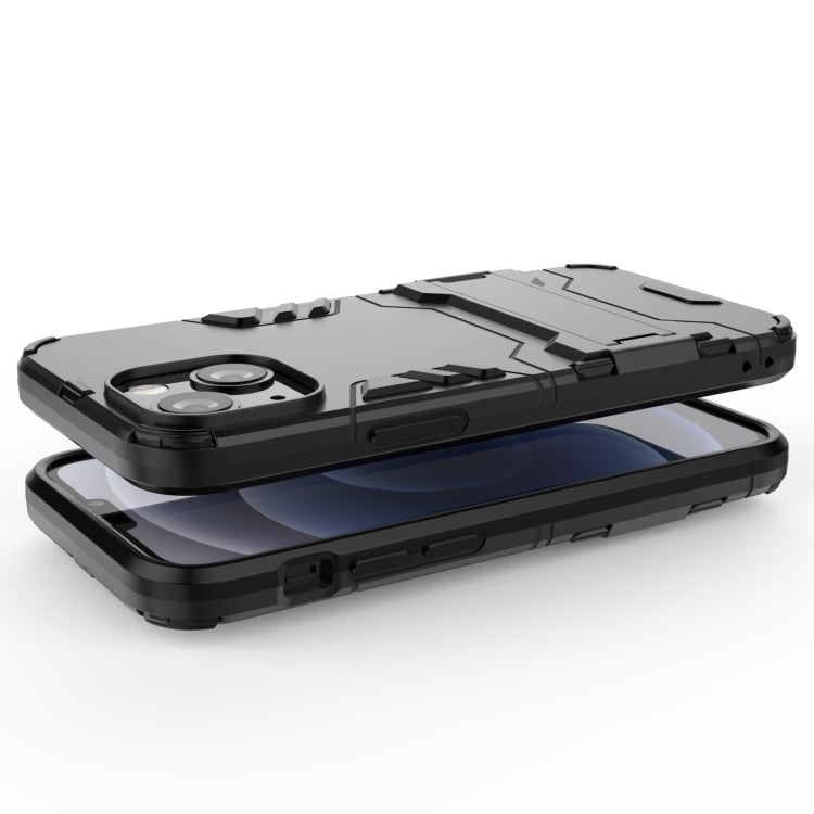 For iPhone 13 mini PC + TPU Shockproof Protective Case with Invisible Holder