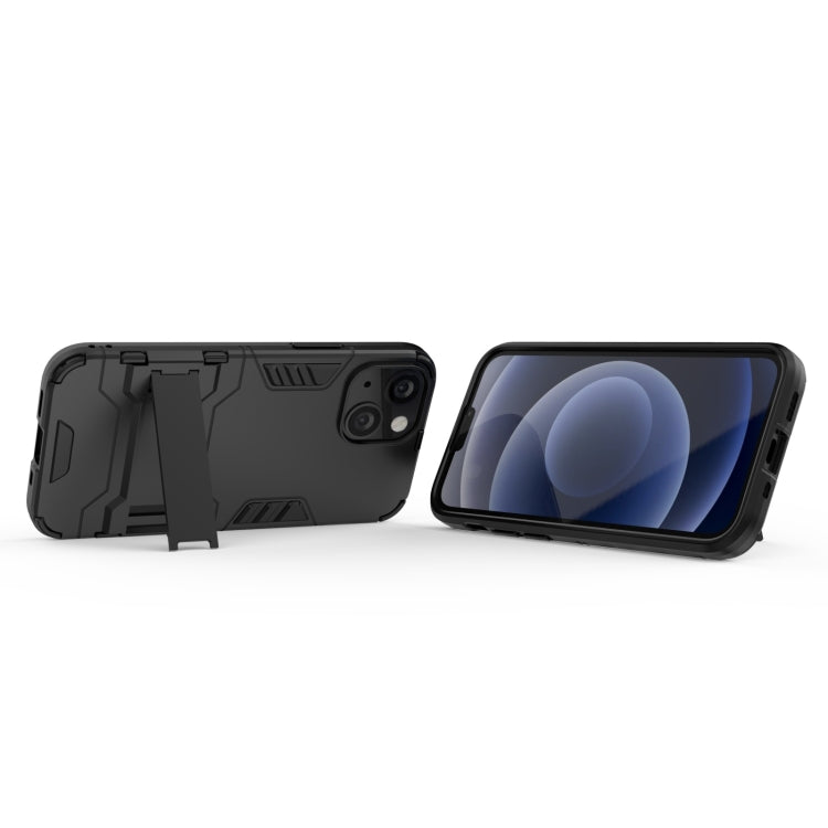 For iPhone 13 mini PC + TPU Shockproof Protective Case with Invisible Holder