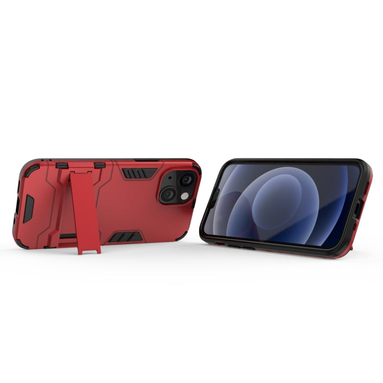 For iPhone 13 mini PC + TPU Shockproof Protective Case with Invisible Holder