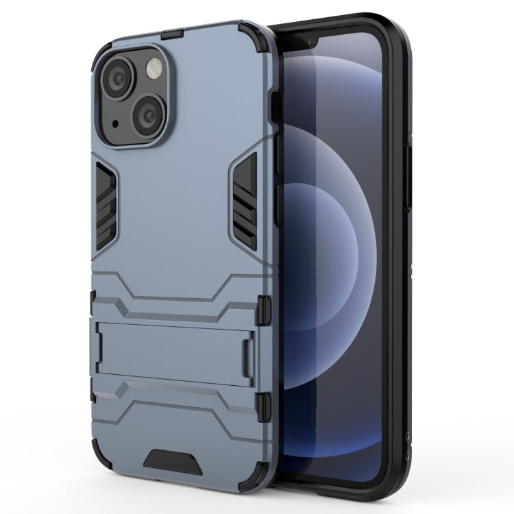 For iPhone 13 mini PC + TPU Shockproof Protective Case with Invisible Holder