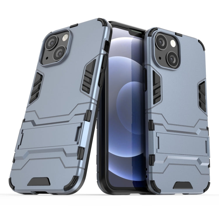 For iPhone 13 mini PC + TPU Shockproof Protective Case with Invisible Holder