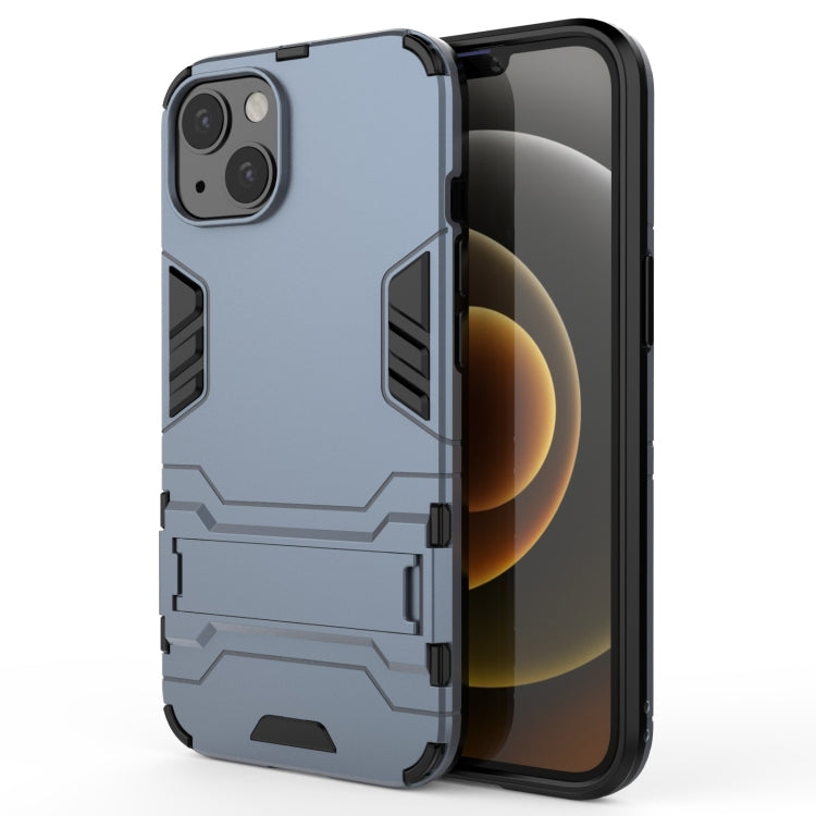 For iPhone 13 PC + TPU Shockproof Protective Case with Invisible Holder