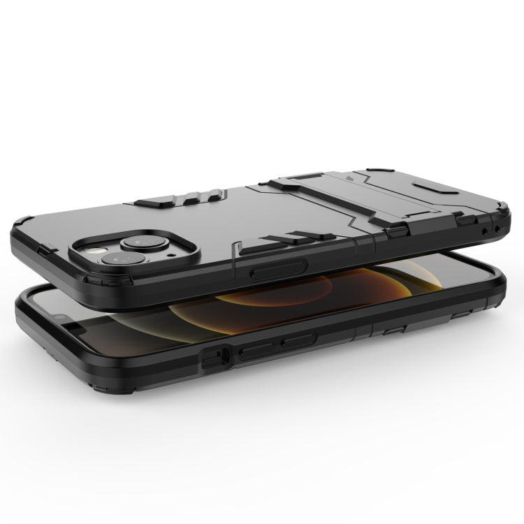 For iPhone 13 PC + TPU Shockproof Protective Case with Invisible Holder