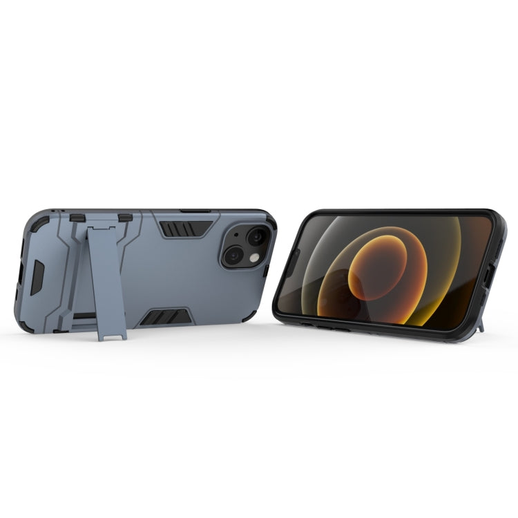 For iPhone 13 PC + TPU Shockproof Protective Case with Invisible Holder