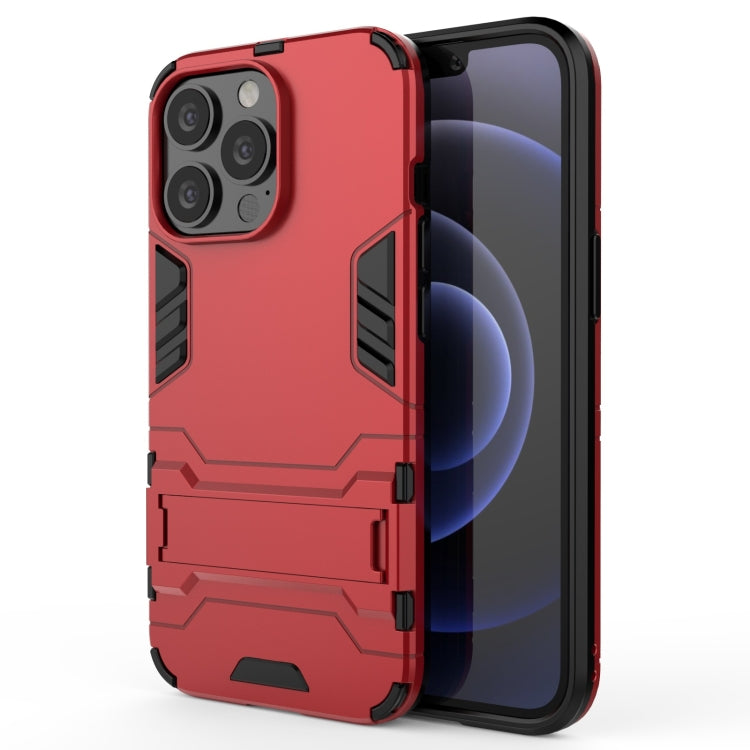 For iPhone 13 Pro PC + TPU Shockproof Protective Case with Invisible Holder