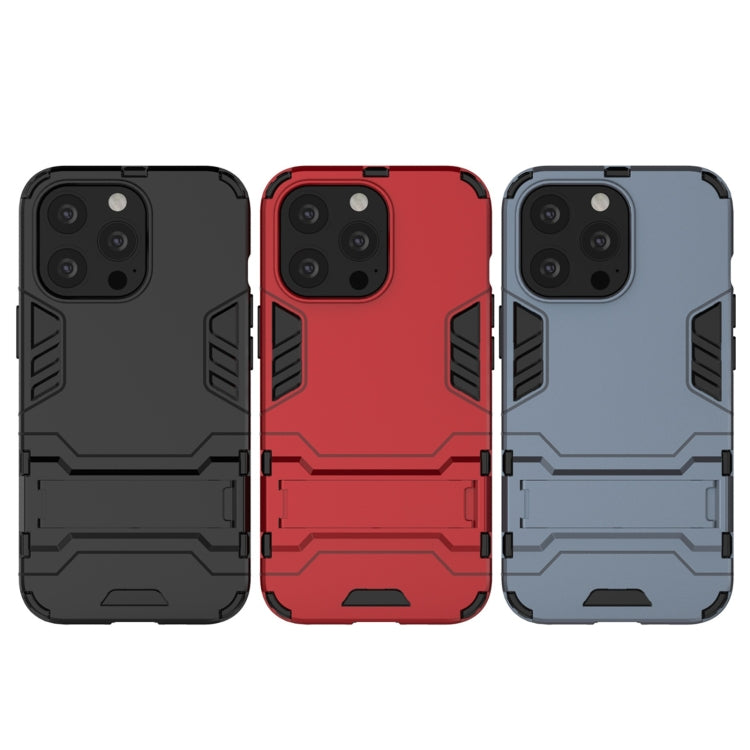 For iPhone 13 Pro PC + TPU Shockproof Protective Case with Invisible Holder