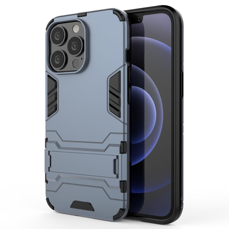 For iPhone 13 Pro PC + TPU Shockproof Protective Case with Invisible Holder