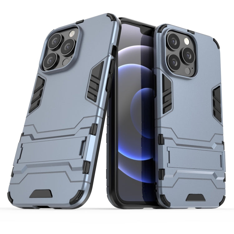 For iPhone 13 Pro PC + TPU Shockproof Protective Case with Invisible Holder