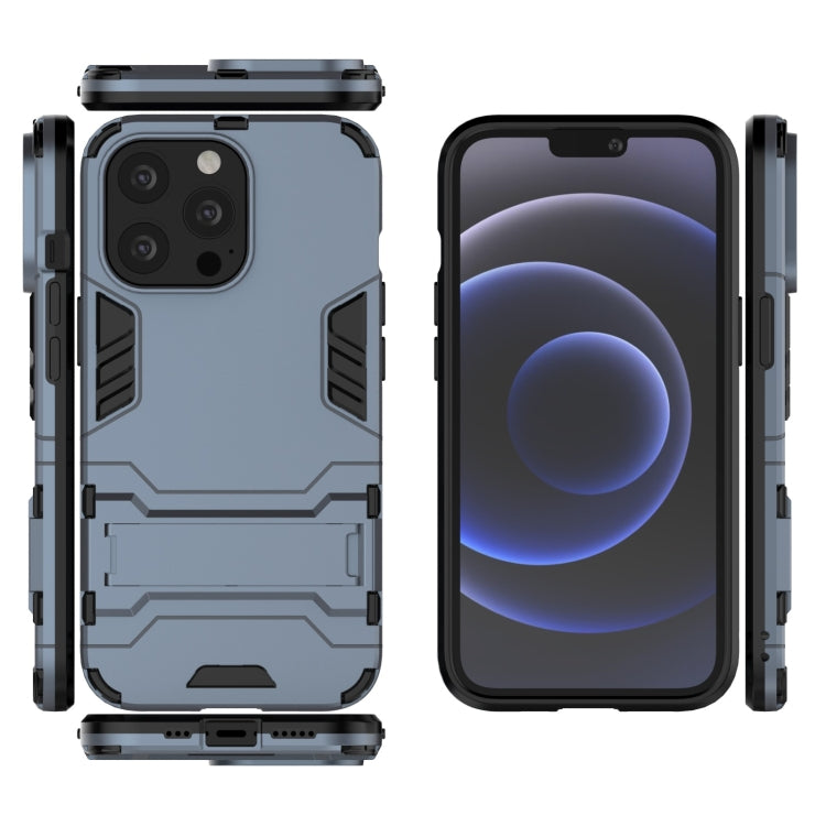 For iPhone 13 Pro PC + TPU Shockproof Protective Case with Invisible Holder