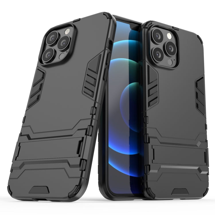 For iPhone 13 Pro Max PC + TPU Shockproof Protective Case with Invisible Holder