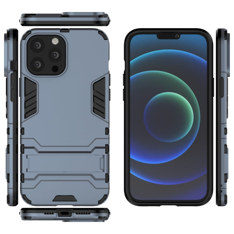 For iPhone 13 Pro Max PC + TPU Shockproof Protective Case with Invisible Holder