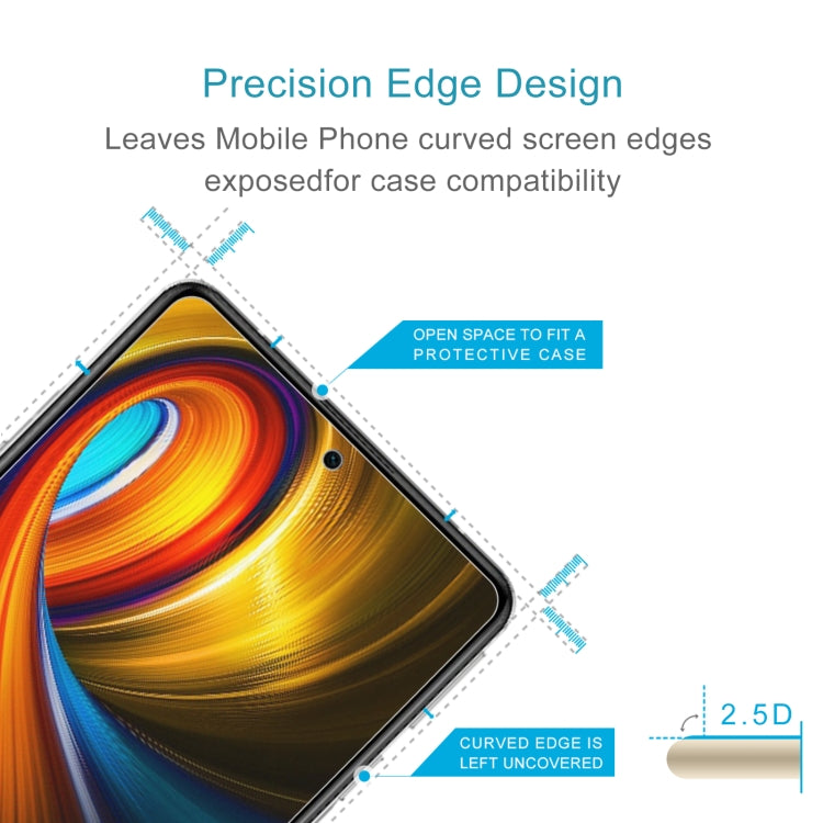 For Xiaomi Poco F3 GT / Poco F4 GT 10 PCS 0.26mm 9H 2.5D Tempered Glass Film