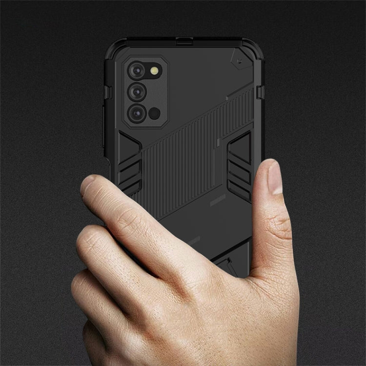 For Samsung Galaxy A03s EU Version Punk Armor 2 in 1 PC + TPU Shockproof Case with Invisible Holder