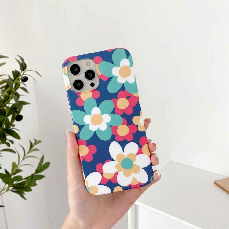 For iPhone 12 mini Flower Pattern TPU Shockproof Protective Case