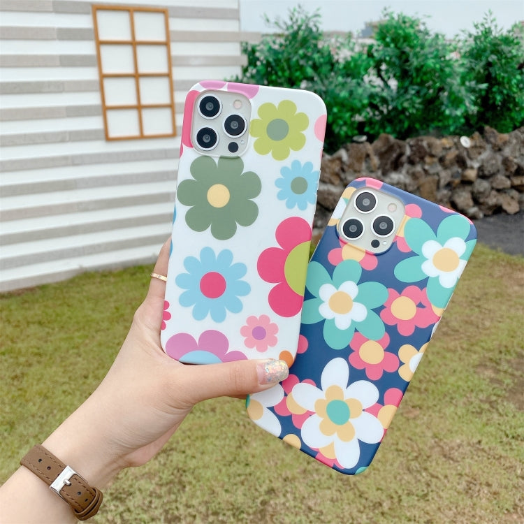 For iPhone 12 Pro Max Flower Pattern TPU Shockproof Protective Case