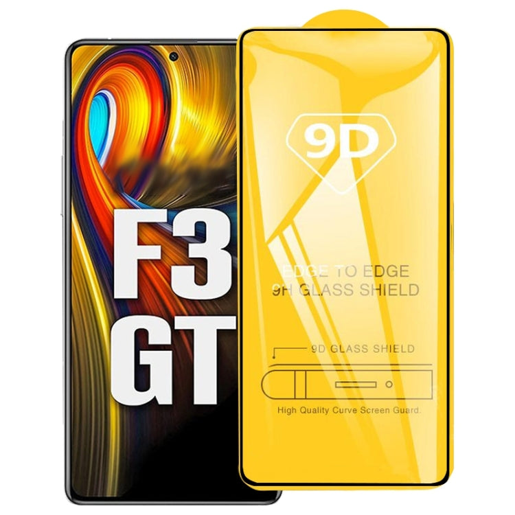 For Xiaomi Poco F3 GT / Poco F4 GT 9D Full Glue Full Screen Tempered Glass Film