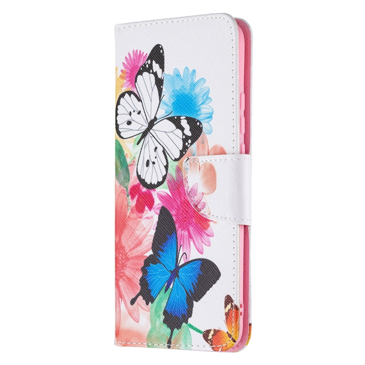 For OPPO A15 Colored Drawing Pattern Horizontal Flip Leather Case with Holder & Card Slots & Wallet