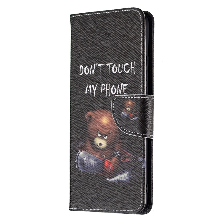 For OPPO A15 Colored Drawing Pattern Horizontal Flip Leather Case with Holder & Card Slots & Wallet