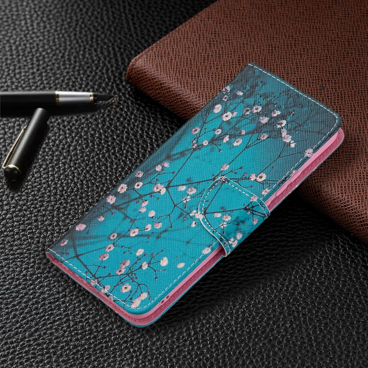 For OPPO A15 Colored Drawing Pattern Horizontal Flip Leather Case with Holder & Card Slots & Wallet