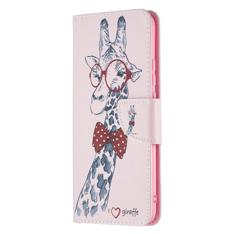 For OPPO A15 Colored Drawing Pattern Horizontal Flip Leather Case with Holder & Card Slots & Wallet