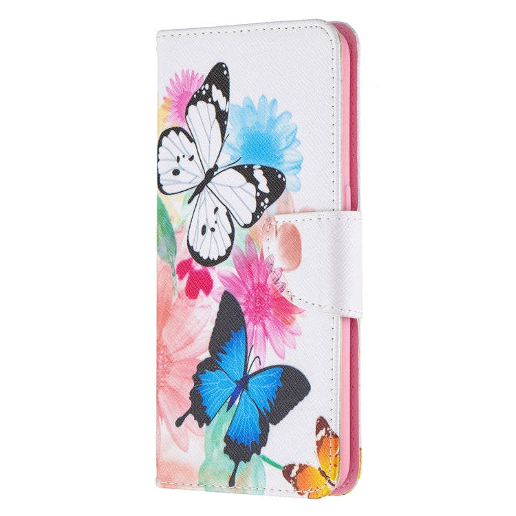 For OPPO A7 Colored Drawing Pattern Horizontal Flip Leather Case with Holder & Card Slots & Wallet