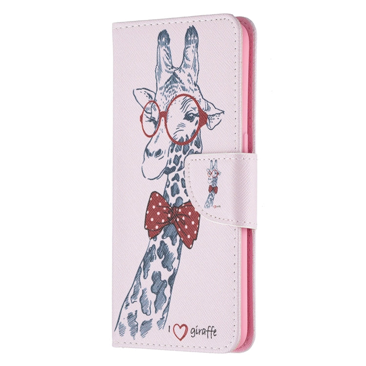 For OPPO A7 Colored Drawing Pattern Horizontal Flip Leather Case with Holder & Card Slots & Wallet