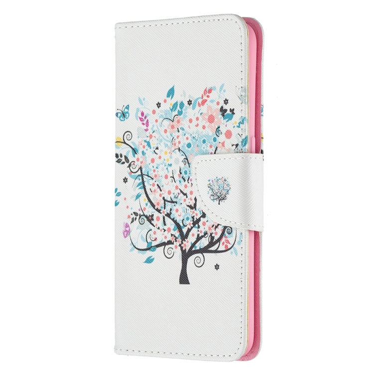 For OPPO A7 Colored Drawing Pattern Horizontal Flip Leather Case with Holder & Card Slots & Wallet