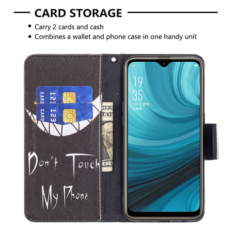 For OPPO A7 Colored Drawing Pattern Horizontal Flip Leather Case with Holder & Card Slots & Wallet