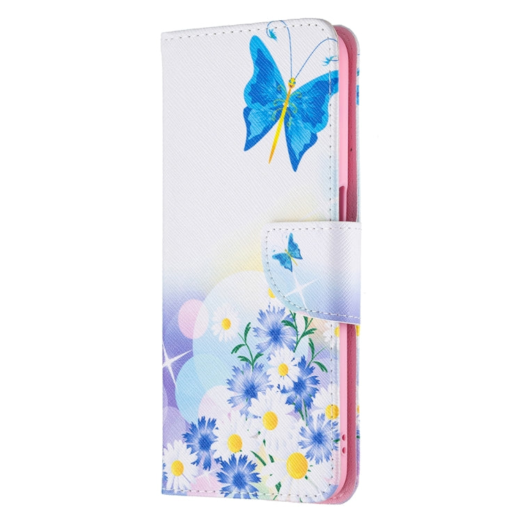For OPPO A54 4G / A55 5G Colored Drawing Pattern Horizontal Flip Leather Case with Holder & Card Slots & Wallet