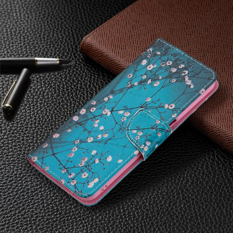 For OPPO A54 4G / A55 5G Colored Drawing Pattern Horizontal Flip Leather Case with Holder & Card Slots & Wallet