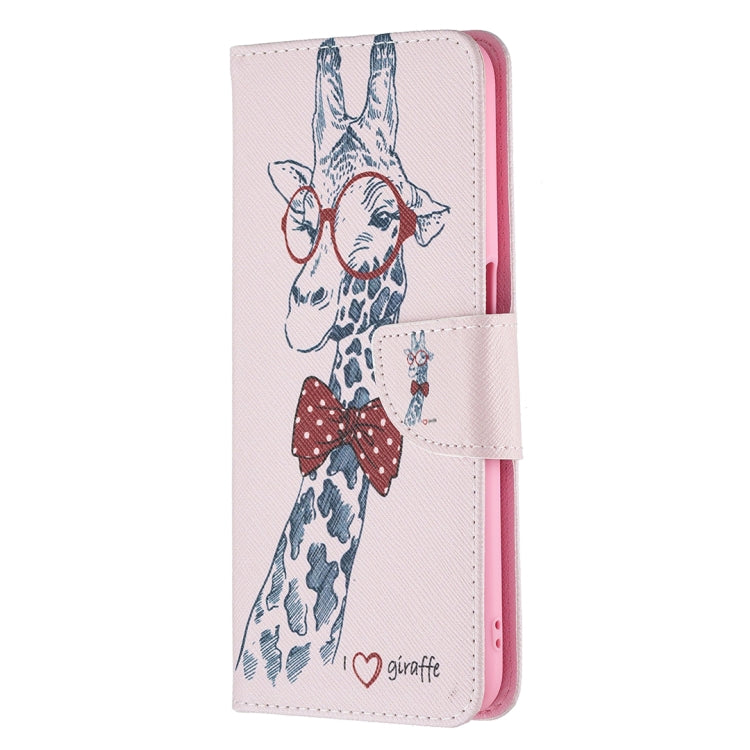 For OPPO A54 4G / A55 5G Colored Drawing Pattern Horizontal Flip Leather Case with Holder & Card Slots & Wallet