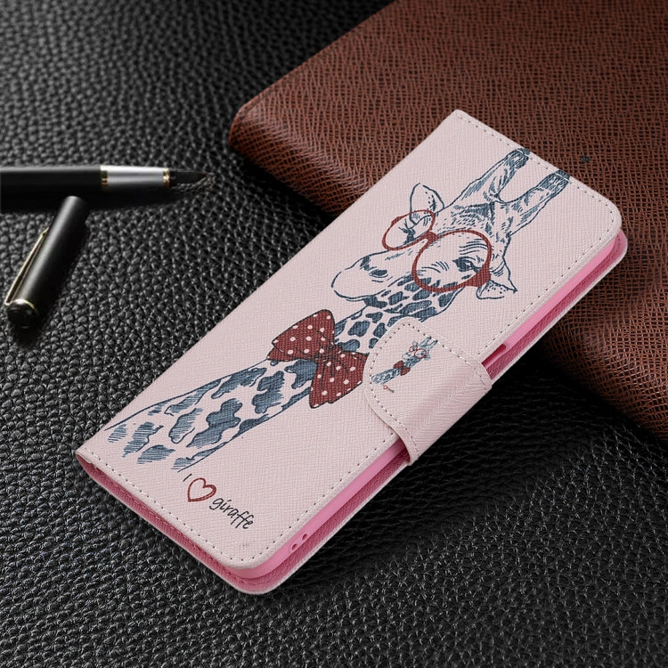 For OPPO A54 4G / A55 5G Colored Drawing Pattern Horizontal Flip Leather Case with Holder & Card Slots & Wallet